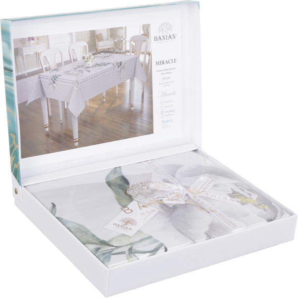 Скатерть Miracle 3D print 160x260 см бежевый Banian 