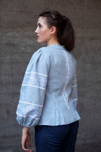 Вишиванка Галерея льону Роуз блакитний р. 42 9128/42/1305 