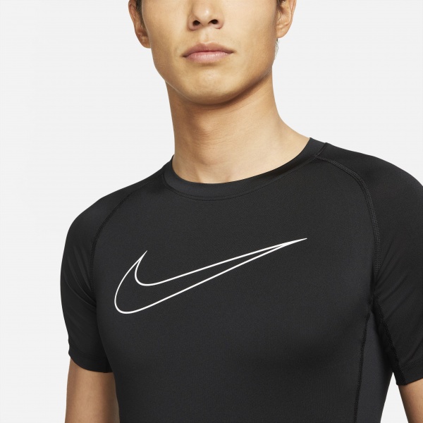 Футболка Nike M NP DF TIGHT TOP SS DD1992-010 р.L черный