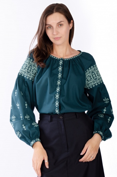 Вишиванка Едельвіка 234-22/00 зелений р. M 