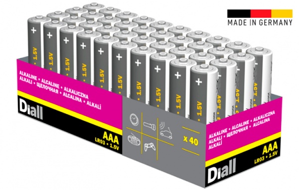Батарейка DIALL AAA (мизинчиковые) 40 шт. (4103960354) 