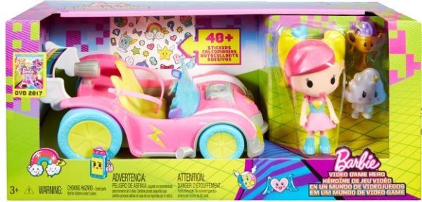 Игровой набор Barbie Веселые гонки из м/ф Виртуальный мир