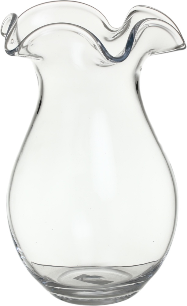 Ваза стеклянная Wrzesniak Glassworks Flower 25 см прозрачная 17-8698B