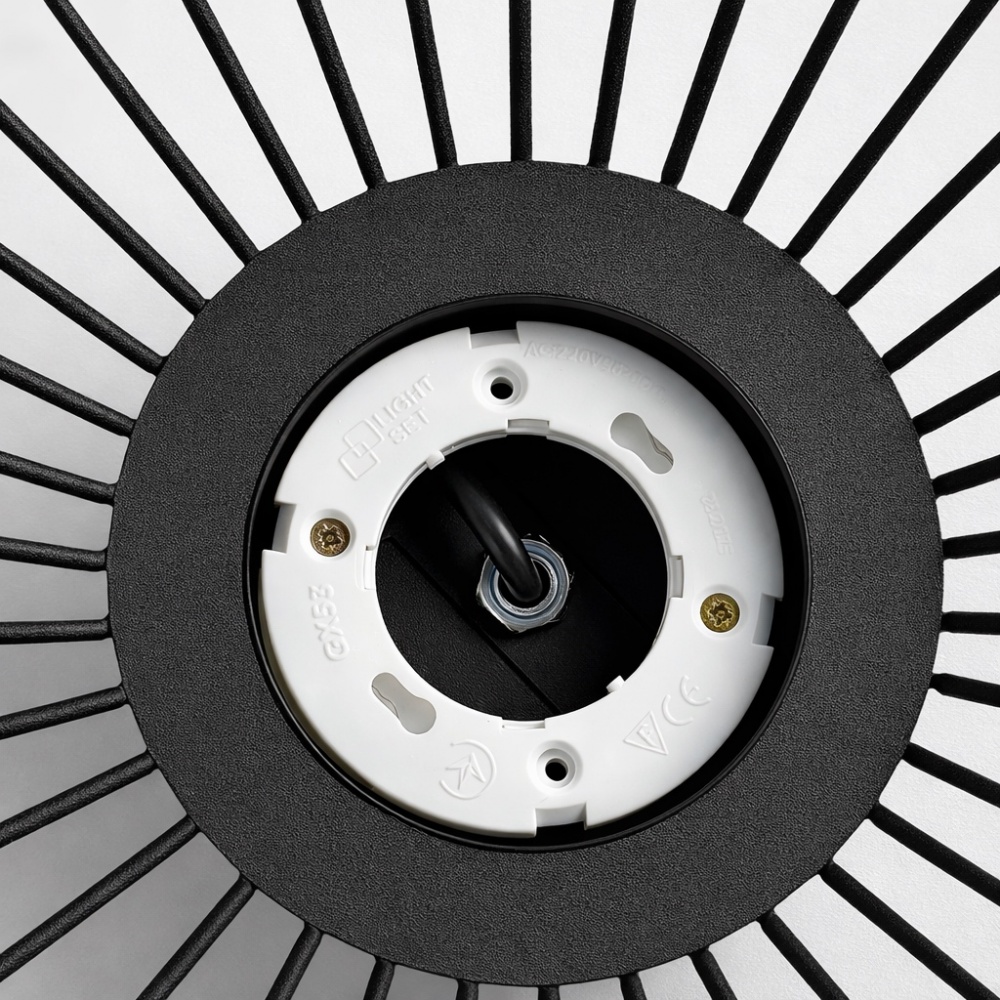 Світильник підвісний LIGHT SET BUK 400 1x12 Вт GX53 чорний/дерево