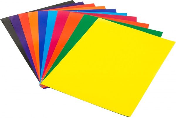 Бумага цветная А4 двухсторонняя мелованая Mandarin