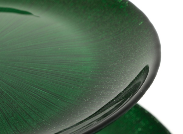 Фруктовниця двохярусна Focus 21+28 см зелена Dekor Cam 