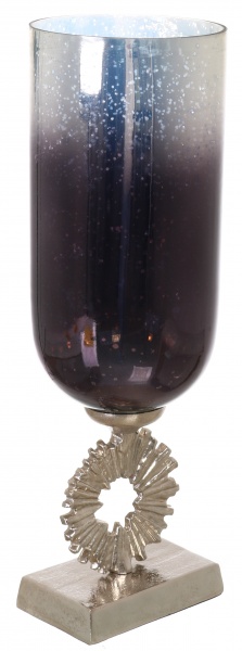 Ваза PANACHE Starburst 48 см темно-синий с золотым/никель 