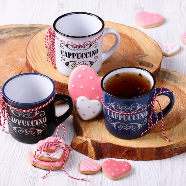 Чашка Cappuccino 360 мл синяя