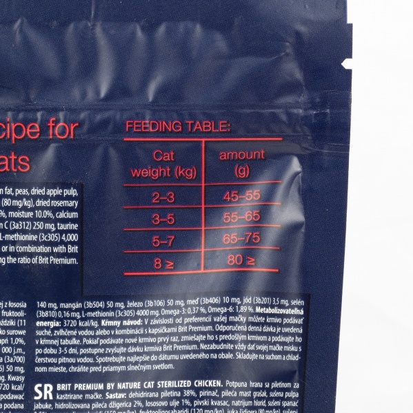 Корм для стерилизованных котов Brit Premium By Nature с курицей 1,5 кг