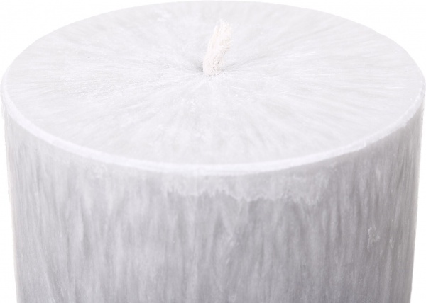 Свічка Циліндр пальмова сіра 10х20 см ТМ FAYNE