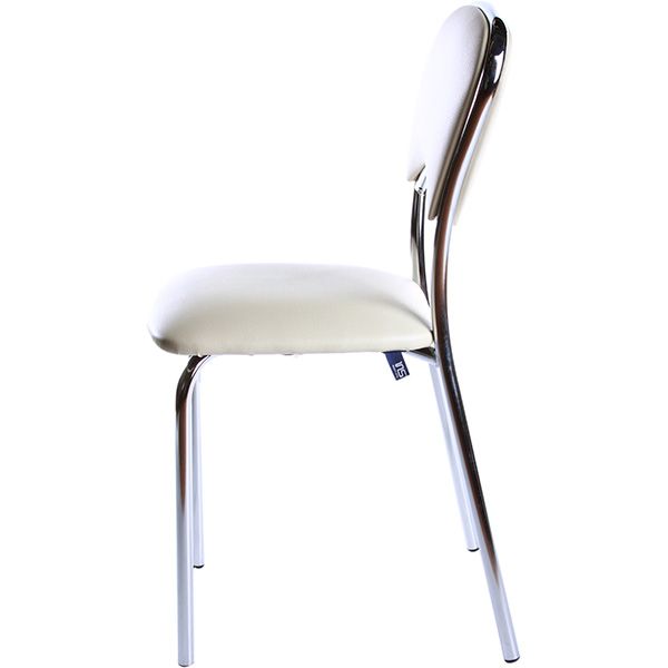 Стул обеденный Nowy Styl Vulkano CHROME PLUS (BOX-2) (CH) V-18 хром/молочный