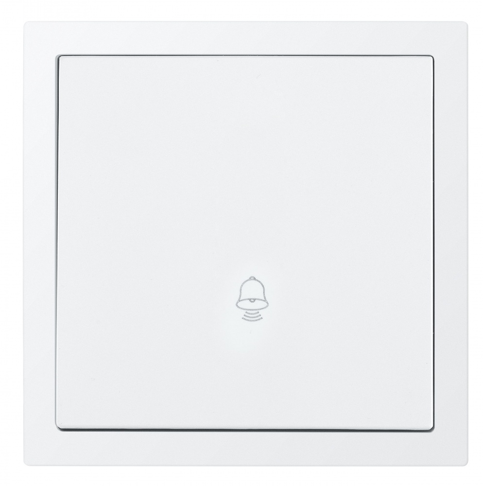 Кнопка звонка одноклавишный HausMark Juna белый 7041-0288-103QC