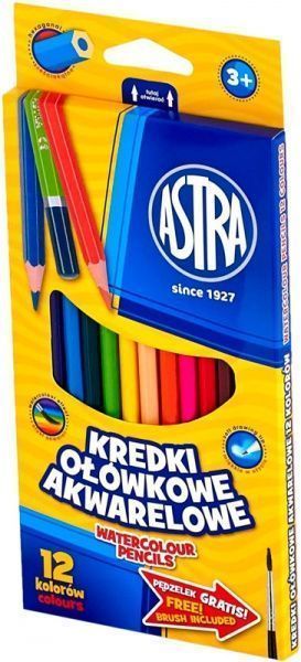 Карандаши акварельные 12 цветов Астра