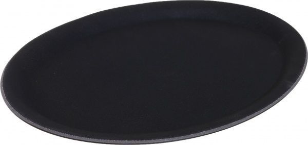 Таця з антиковзким покриттям 29х22x1,5 см чорна Origami Horeca