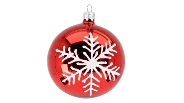 Шар стеклянный d80 Ф-756 красный