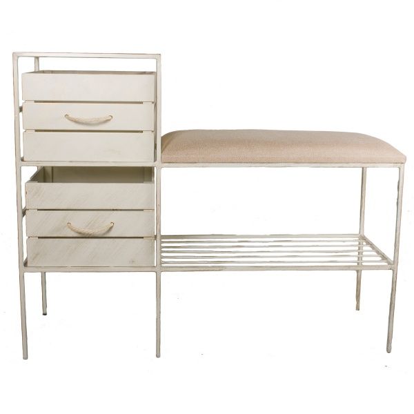 Банкетка Метал Арт Прованс бежевий 