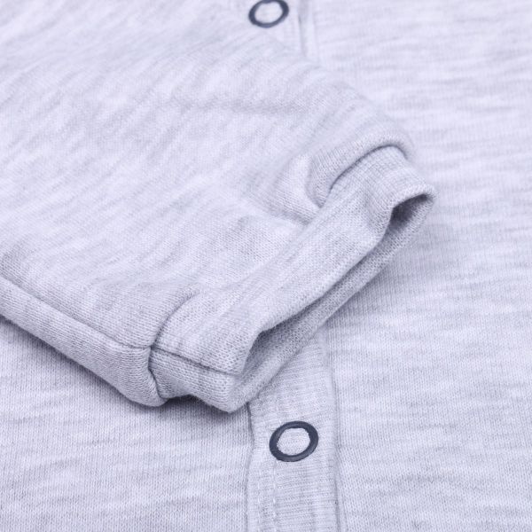 Боді дитяче унісекс Baby Veres Little raccon р.80 сірий 