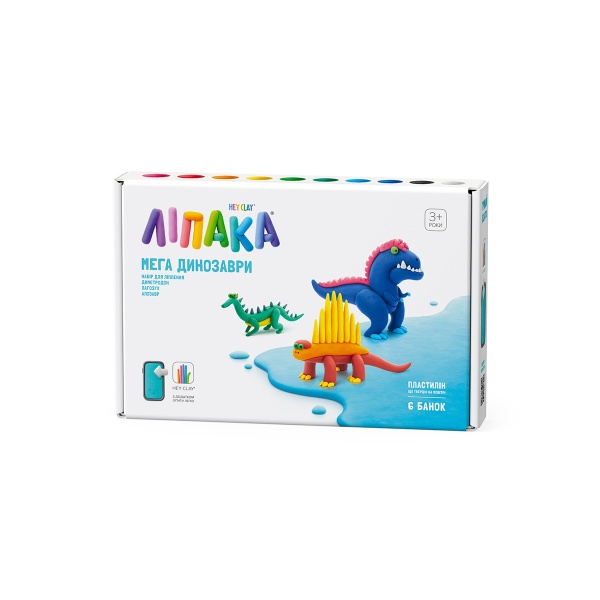 Набор для лепки Lipaka самозатвердевающий пластилин ЛИПАКА – Лагозух, аллозавр, диметродон 60033-UA01