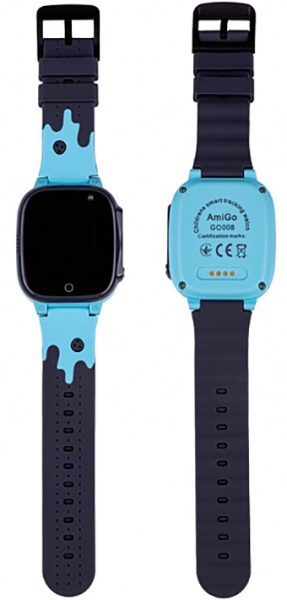 Смарт-часы детские AmiGo GO008 MILKY blue
