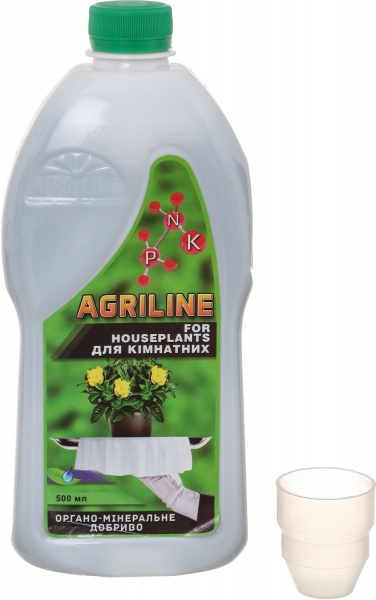Добриво органо-мінеральне Agriline для кімнатних рослин 500 мл