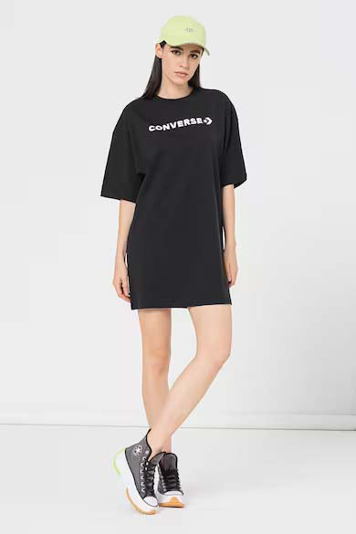 Футболка Converse OVERSIZED WORDMARK TEE 10023921-001 р.M черный