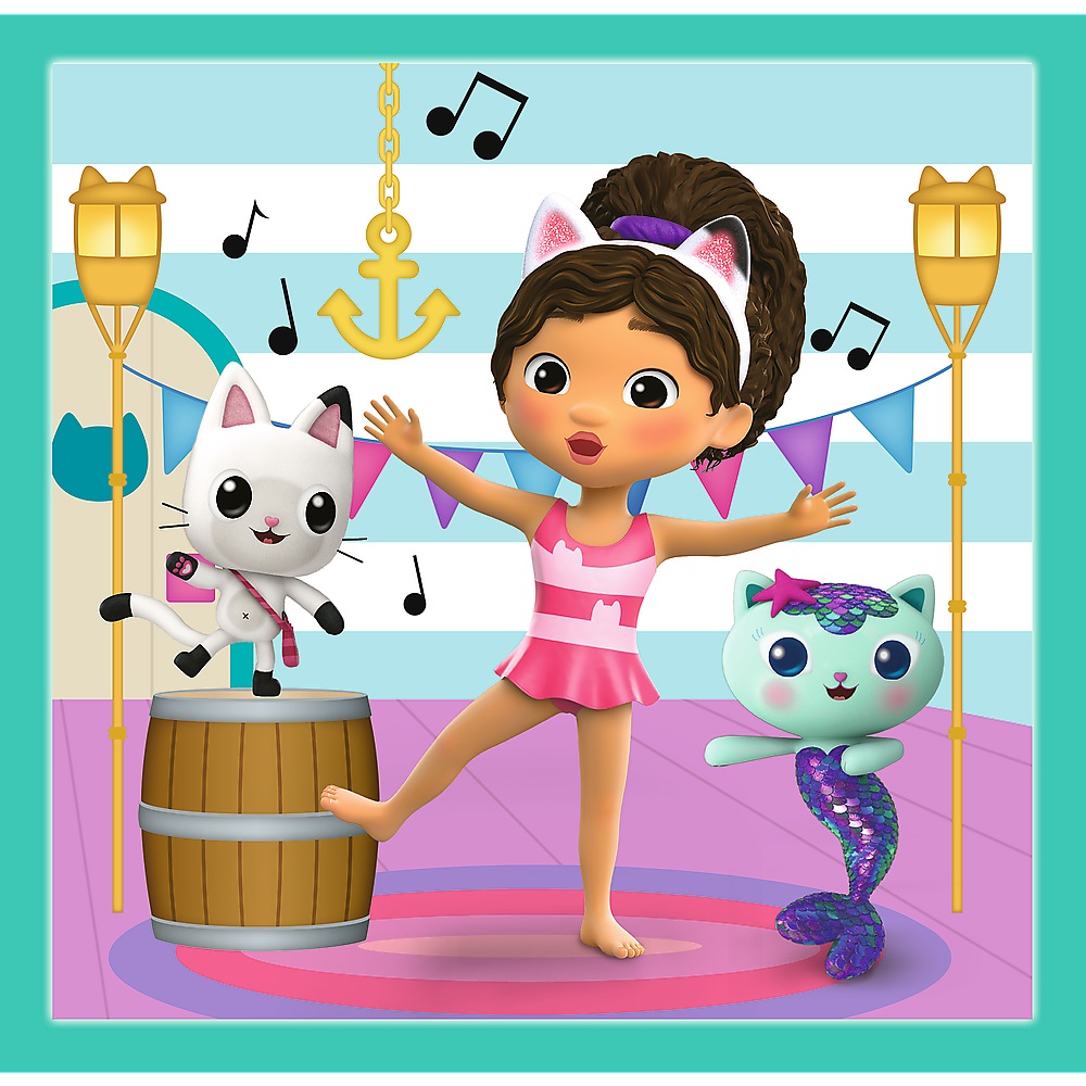 Пазл Trefl 3в1 Занняті Ґаббі. Ляльковий будиночок Ґаббі 34871