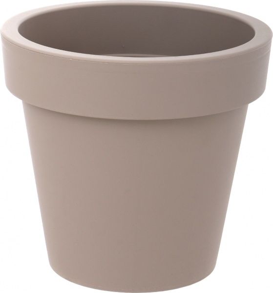 Горщик пластиковий Prosperplast Lofly круглий 11,5л мокко (70713-7529) 