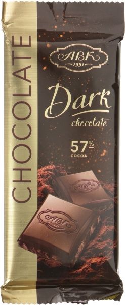 Шоколад АВК Чорний 57% 90 г (4823085701008) 
