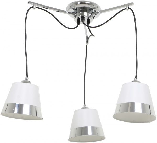 Світильник стельовий Accento lighting ALKK-GH96305-3 3x40 Вт E14 хром 