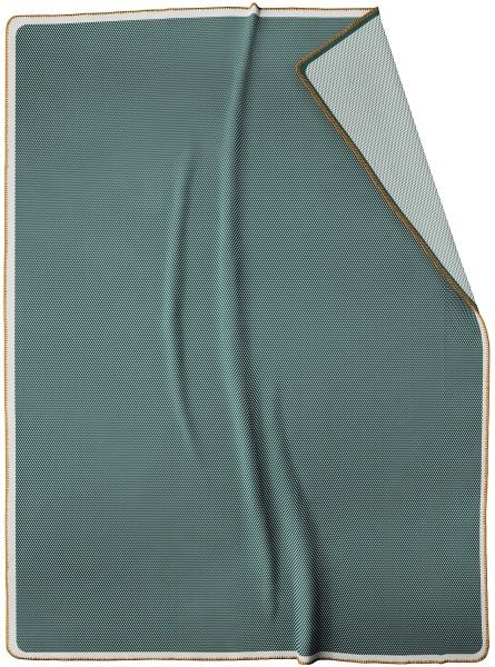 Плед Global petrol 150x200 см зеленый/белый Wohndecke 