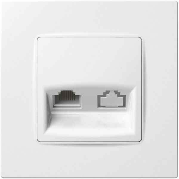 Розетка компьютерная Plank Electrotechnic Classic/Nordic RJ45 белый PLK0731031