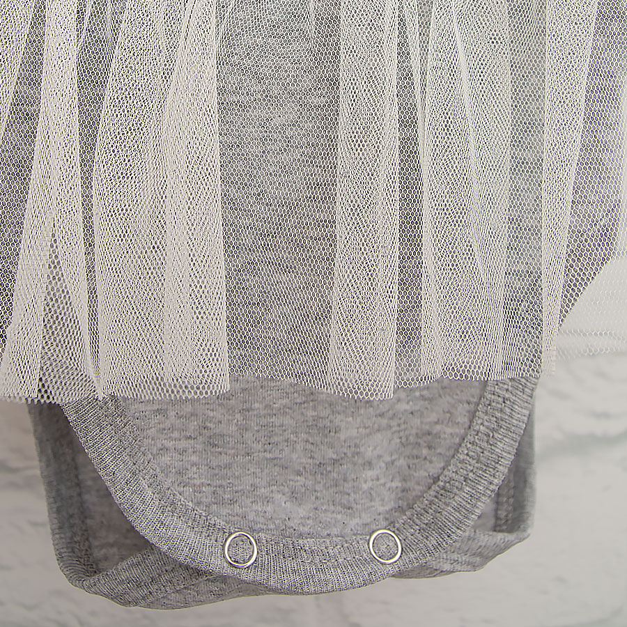 Боди детское для девочки Blanka р.92 серый 110495