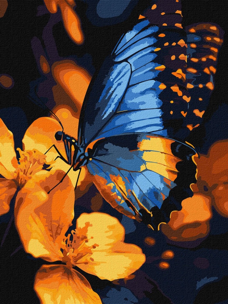 Картина по номерам Мерцание крыльев 30х40 см Ideyka