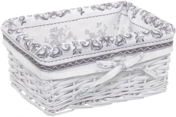 Кошик плетений з текстилем 30x20x13 см HQ13-53AB-5 