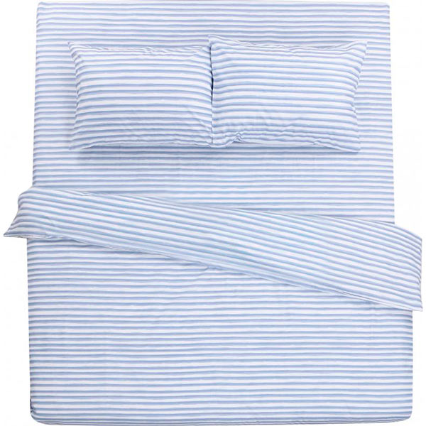 Комплект постельного белья 2 полоска Акварель голубая UP! (Underprice) 