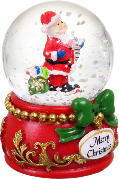 Сувенир новогодний шар снежный LKE-24-45 светодиодная (LED) 