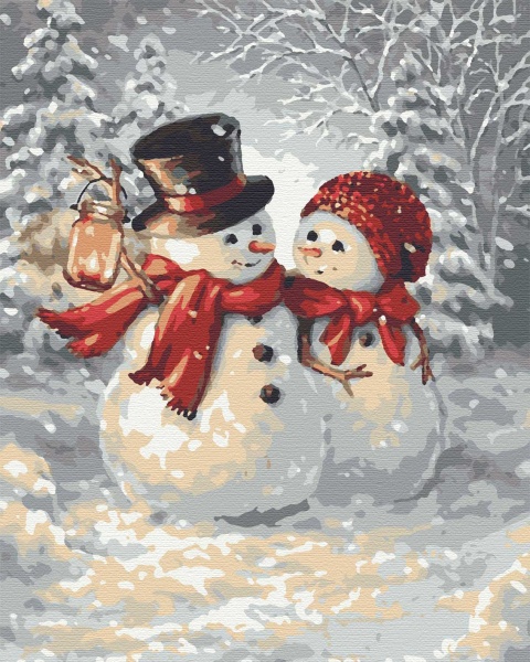 Набор живопись по номерам Теплые объятия 40х50 см Riviera Blanca 