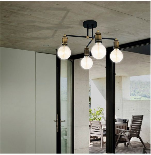 Бра TK Lighting Retro 1PL 1x60 Вт E27 бронза/черный 