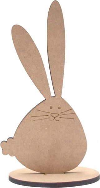 Заготовка Пасхальный кролик 3 на подставке 10х6х0,6 см 2 шт. 