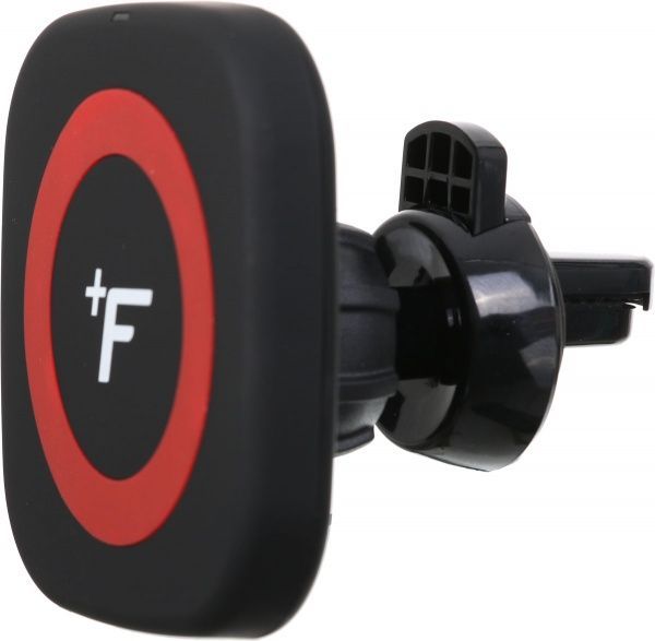 Автомобильное зарядное устройство держатель с беспроводным зарядным устройством FullFix EL003 черно-красный