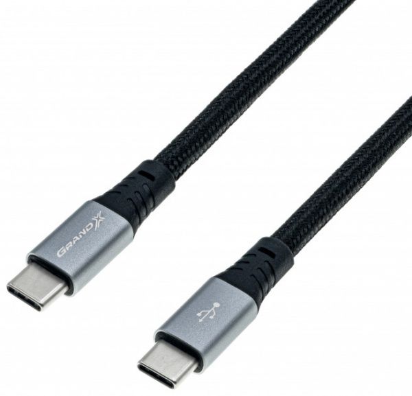 Кабель Grand-X USB 3.0 Type-C – AM 1 м чорний (TPC-02)