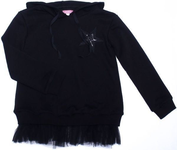 Туника для девочек Sasha р.128 черный 4493 