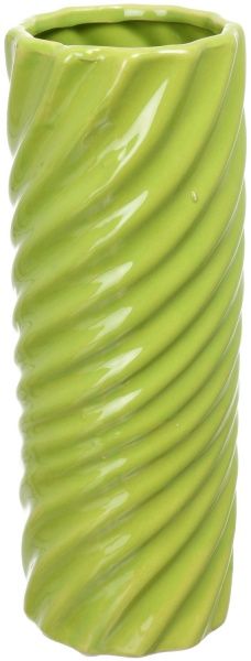 Ваза керамическая зеленая Space 8,5х8,5х23,5 см