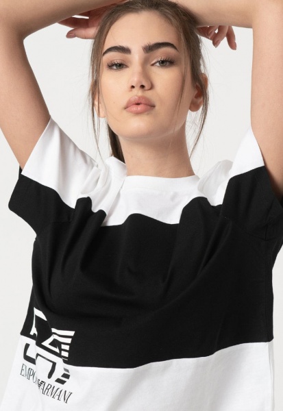 Футболка EA7 T-SHIRT 3KTT04-TJ9ZZ-1100 р.S білий