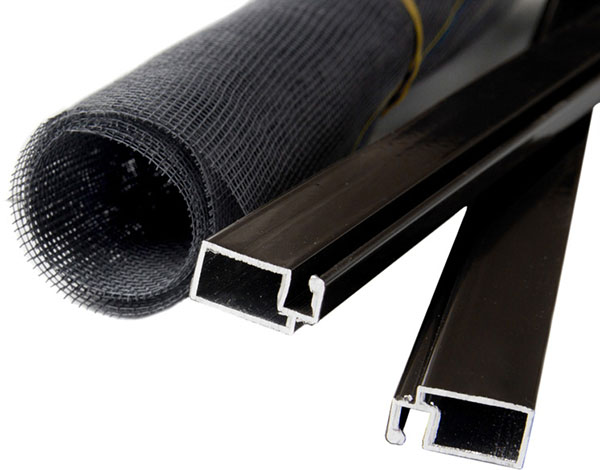 Сітка москітна на вікна / на балкон зовнішня Vektor макс. р-р до 750х1500 мм коричневий