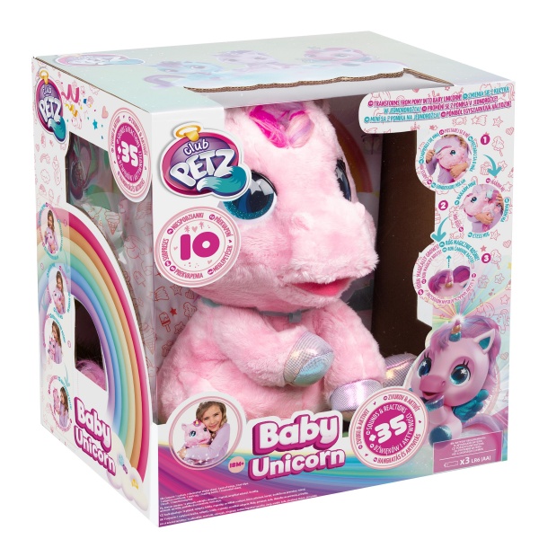 Игрушка интерактивная MY BABY UNICORN Единорог розовый IMC093881P