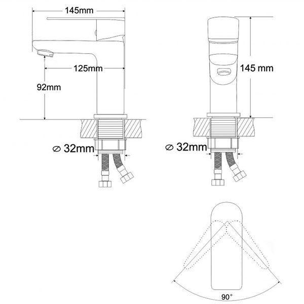 Смеситель для умывальника Rozzy Jenori Stern RBZZ004-1
