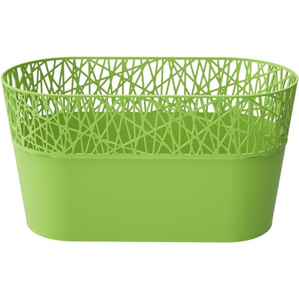 Кашпо пластикове Prosperplast City овальний 2,5л лайм (78994-389) 