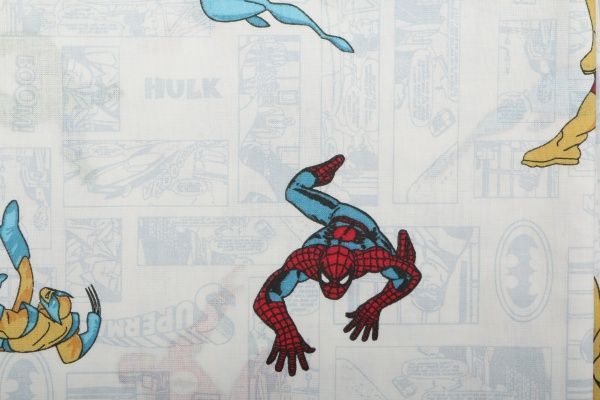 Комплект постельного белья СЕЛЕНА Супер герои белый 