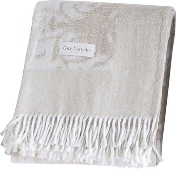 Плед Paris Rosiers beige 130x170 см бежевый Guy Laroche 